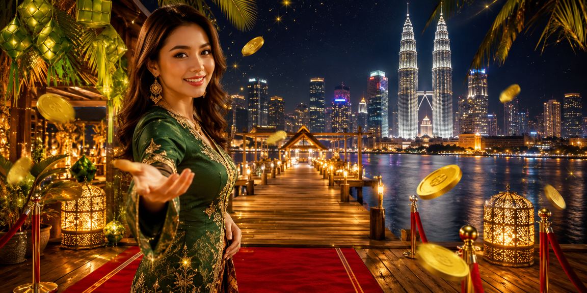 Pengguna di Kuala Lumpur menikmati pertaruhan dan permainan meja semasa perayaan Hari Raya